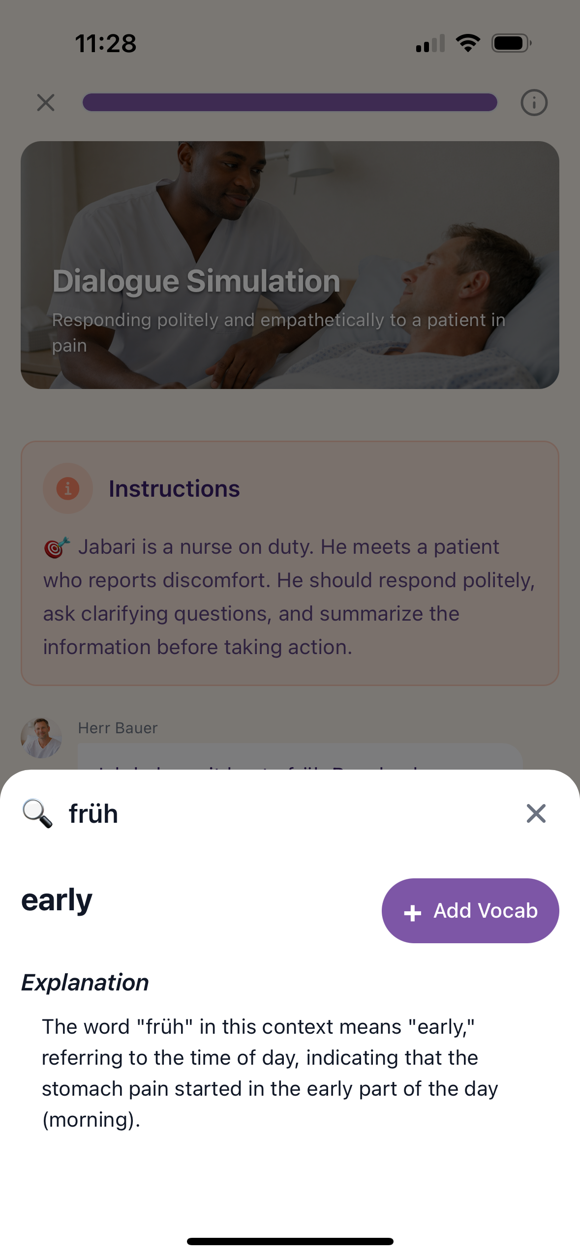 Fluedy App — Deutsche Vokabeln erklärt in deiner Muttersprache